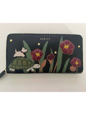 Radley London Midnight Wanderer Large Zip Around Wallet in Black